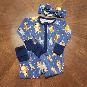 Little Sleepies Dance Mode Bluey Zippy + Boe 3-6mo